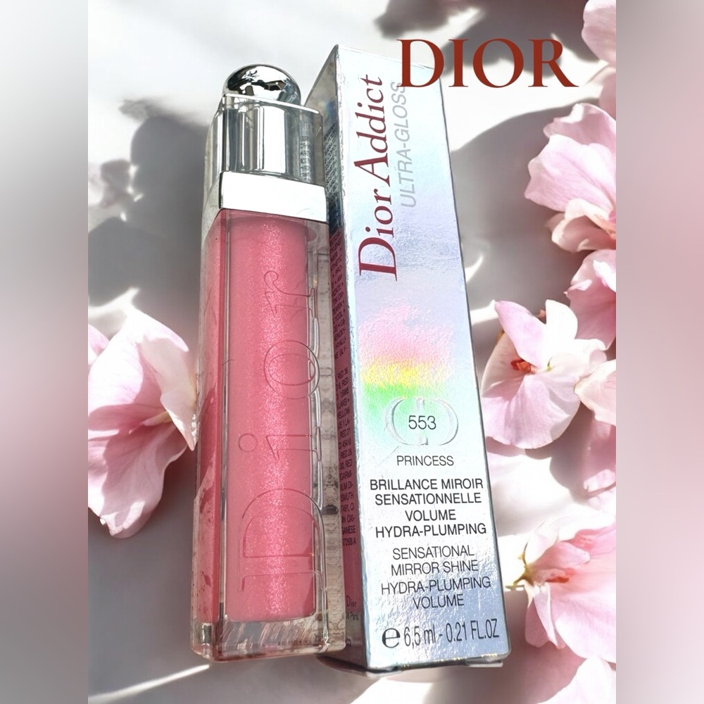 DIOR ADDICT ULTRA-GLOSS 553 PRINCESS HYDRA-PLUMPING LIPGLOSS. NEW IN BOX. - Picture 2 of 9